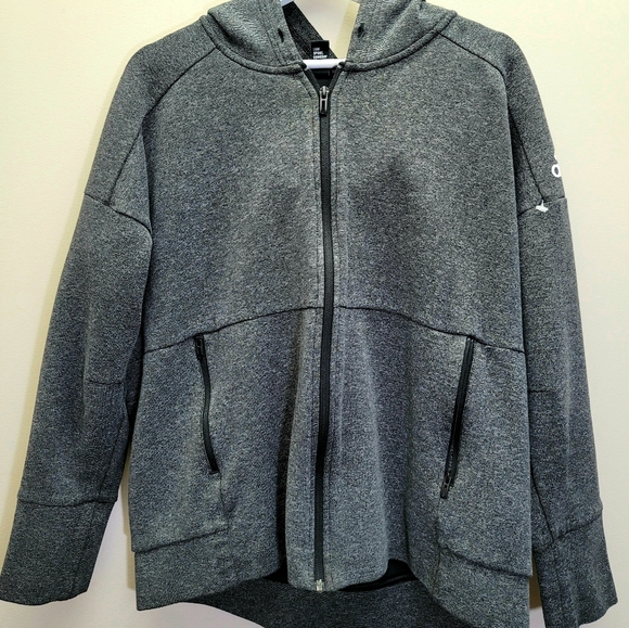 adidas Sweaters - ADIDAS FULL ZIP UP SWEATER HOODIE XL in Black